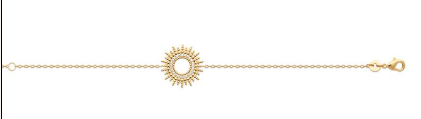 BRACELET Dame Soleil PLAQUE OR