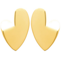 Charger l&#39;image dans la galerie, BOUCLES D&#39;OREILLES Dame COEUR ACIER DORE INOXYDABLE
