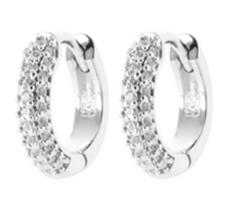 Charger l&#39;image dans la galerie, CREOLE Femme ARGENT RHODIE ET OZ BLANCS
