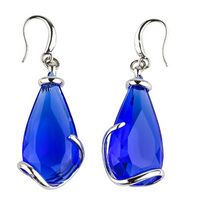 Charger l&#39;image dans la galerie, BOUCLES D OREILLES Femme Florence bleu Majectic Bleues ANDREA MARAZZINI
