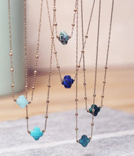 Charger l&#39;image dans la galerie, COLLIER Velasquez Femme ACIER OEIL DE TIGRE ZAG SNS07970-00

