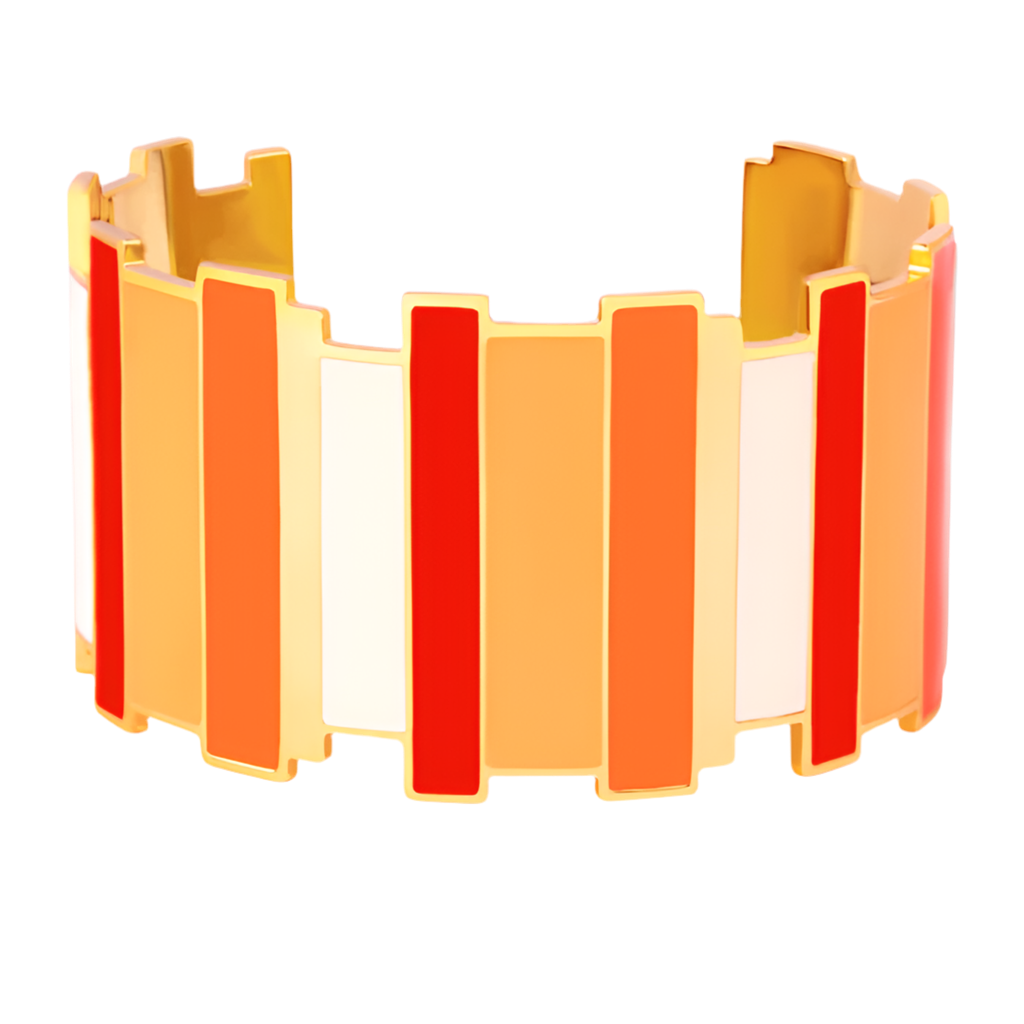 BRACELET Dame Manchette Inès Multicolore - Orange Tonic BANGLE-UP