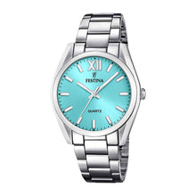 Charger l&#39;image dans la galerie, MONTRE mixte FESTINA ACIER FOND TURQUOISE F20622/D
