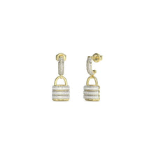 Charger l&#39;image dans la galerie, BOUCLES D&#39;OREILLES Dame DEMI-CREOLES et CADENAS GUESS JUBE05407JWYG
