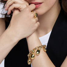Charger l&#39;image dans la galerie, BRACELET Dame gros maillons dorés  BANGLE-UP BUP22-BAN-BSF00
