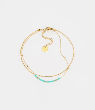 CHAINE DE CHEVILLE Femme ACIER DORE ZAG SAS16148-01TQB
