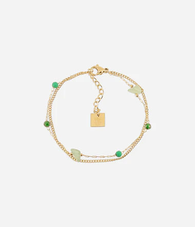 Bracelet Femme Hebe ZAG acier doré SBX24548-01GRN