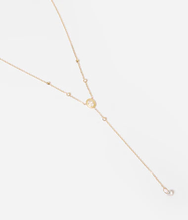 COLLIER Dame acier doré KOHI ZAG SNM24328-01WHT