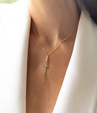 Charger l&#39;image dans la galerie, Collier Femme Azal acier doré ZAG SNM26839-01WHT
