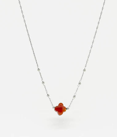 COLLIER Velasquez Femme ACIER CORNALINE ZAG SNS07970-00
