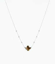 Charger l&#39;image dans la galerie, COLLIER Velasquez Femme ACIER OEIL DE TIGRE ZAG SNS07970-00
