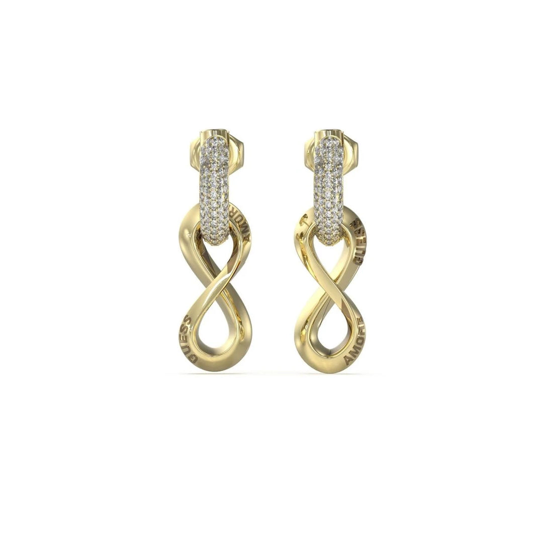 BOUCLES D'OREILLES Dame puces infini GUESS JUBE05051JWWYGT