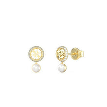 Charger l&#39;image dans la galerie, BOUCLES D&#39;OREILLES Dame puces &quot;TINY PEARLY&quot; GUESS JUBE05517JWYG
