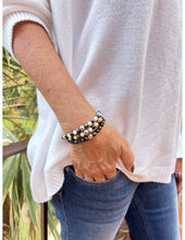 Charger l&#39;image dans la galerie, BRACELET Unisexe OEIL DE TIGRE MARRON  ET CYANITE LAUREN STEVEN
