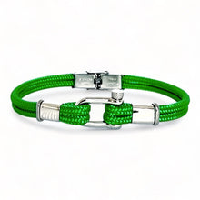 Charger l&#39;image dans la galerie, BRACELET Homme ACIER MANILLE CORDONS BICOLORES AVISO ELDEN BA16/23B-BM/VT
