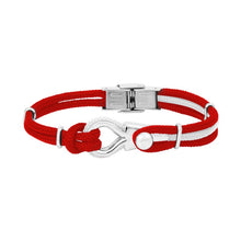 Charger l&#39;image dans la galerie, BRACELET Homme BOLLARD AMARRE 2 BICOLORE ELDEN BA01/17-RG/BG

