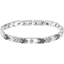 Charger l&#39;image dans la galerie, BRACELET HOMME &quot;Iconic argenté et blanc&quot; MASERATI JM225AVD89
