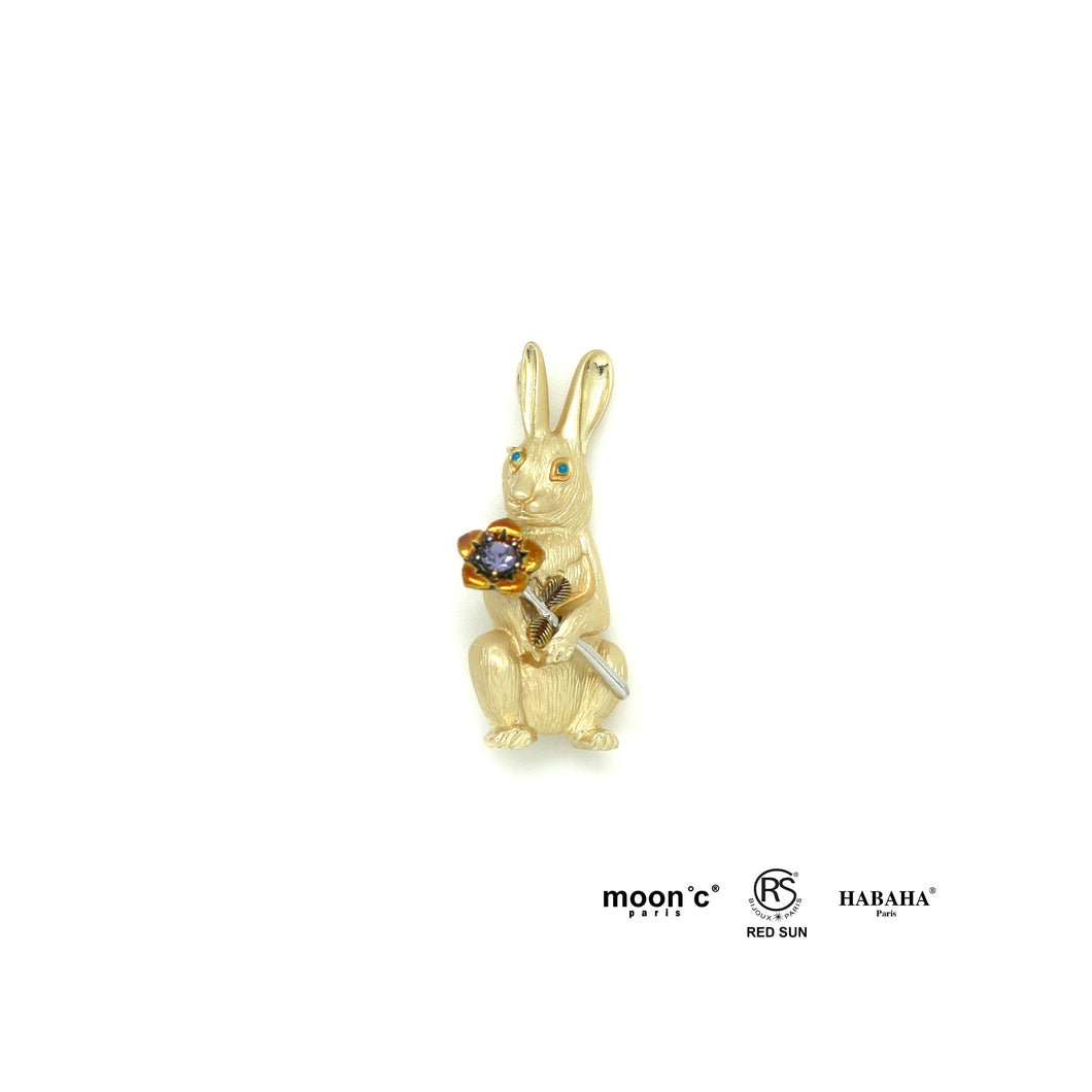 BROCHE Femme LAPIN DORE