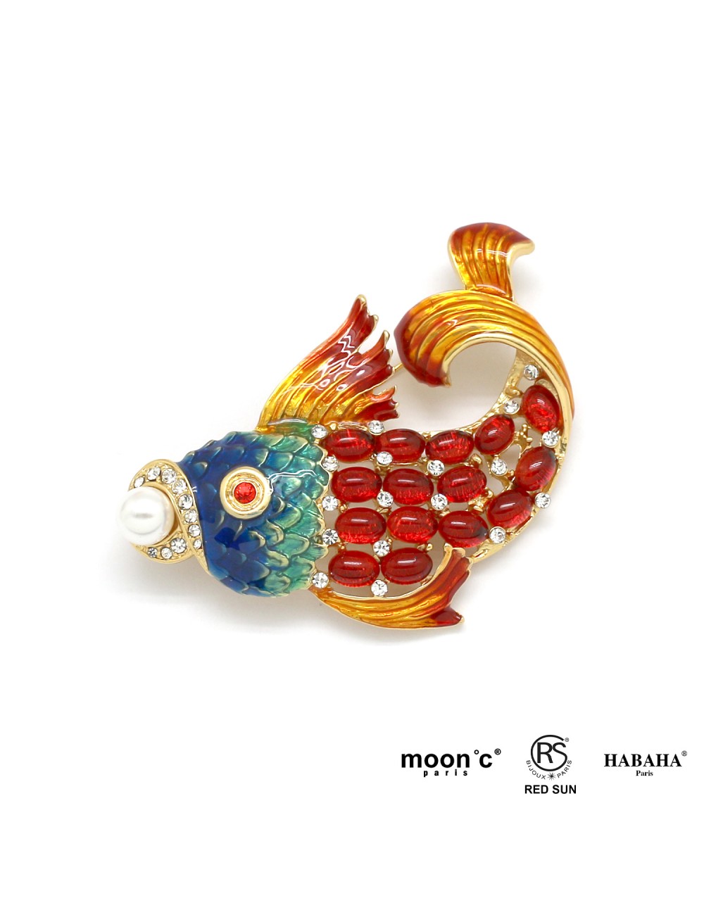 BROCHE Femme POISSON ROUGE BH1659