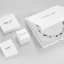 Charger l&#39;image dans la galerie, BRACELET Dame acier doré et mini-cubes orangesCOEUR DE LION 4565/30-0200
