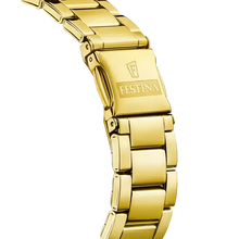 Charger l&#39;image dans la galerie, MONTRE DAME FESTINA ACIER DORE FOND VERT F20640/9
