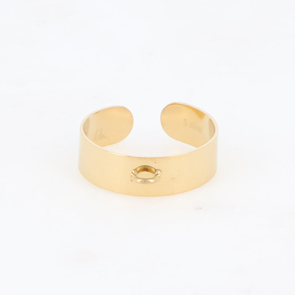 BAGUE Femme CASPARD acier doré BOHM