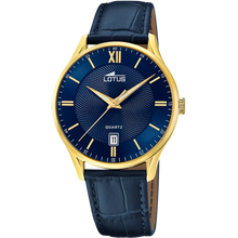 Charger l&#39;image dans la galerie, MONTRE Homme cuir bleu LOTUS 18403/H
