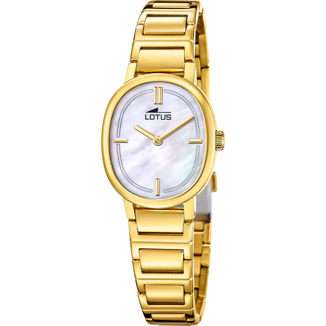 MONTRE Dame coffret  bracelet acier doré LOTUS 19013/1