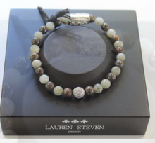 Charger l&#39;image dans la galerie, BRACELET Unisexe LABRADORITE/ OEIL DE TIGRE Prospérité LAUREN STEVEN
