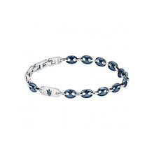 Charger l&#39;image dans la galerie, Maserati Bracelet Homme Acier PVD Bleu grains de café JM422ATZ18
