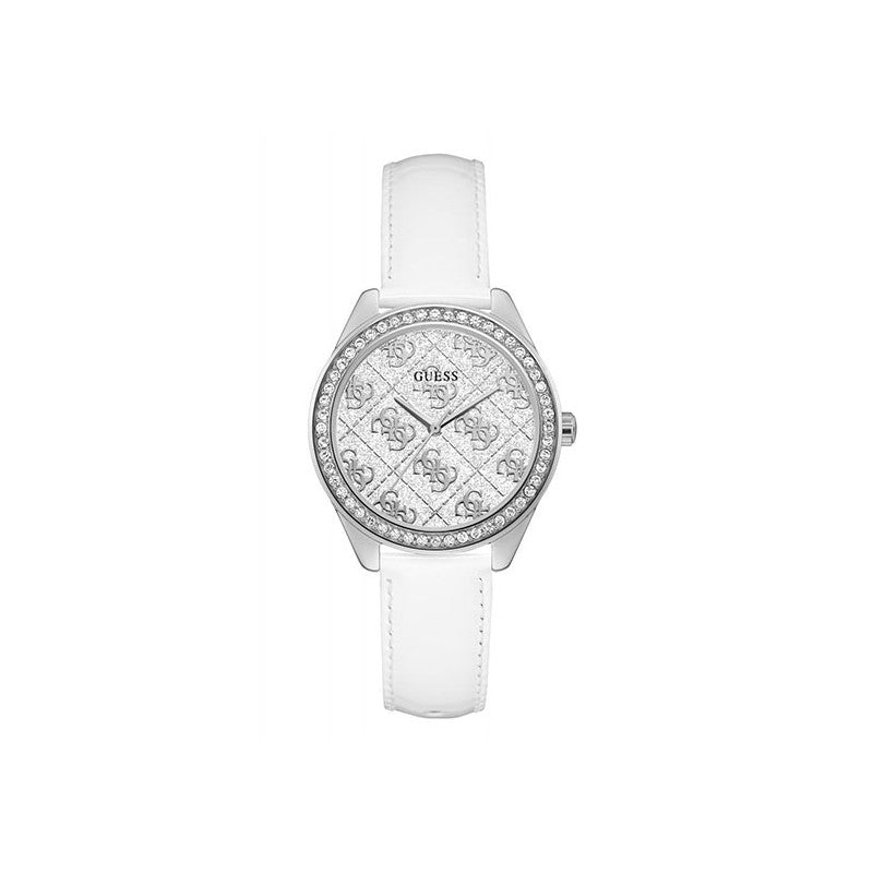 MONTRE Femme GUESS SUGAR cuir blanc GW0098L1