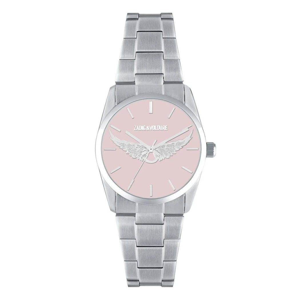 MONTRE Femme ZADIG ET VOLTAIRE TIMELESS ROSE CLAIR ZVW1109