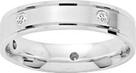 ALLIANCE Dame DIAMANTS et  OR BLANC  375/1000
