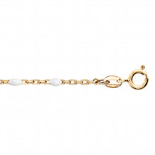 Charger l&#39;image dans la galerie, BRACELET Dame ARGENT ET DORURE JAUNE OLIVES RESINE BLANCHE
