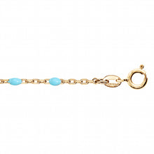 Charger l&#39;image dans la galerie, BRACELET Femme ARGENT ET DORURE JAUNE OLIVES RESINE TURQUOISE

