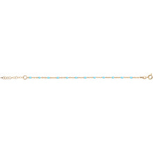 Charger l&#39;image dans la galerie, BRACELET Femme ARGENT ET DORURE JAUNE OLIVES RESINE TURQUOISE
