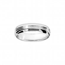 Charger l&#39;image dans la galerie, ALLIANCE DIAMANTEES 5MM ARGENT RHODIE  A06335
