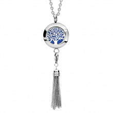 Charger l&#39;image dans la galerie, COLLIER SENTEUR ACIER PETIT MEDAILLON ARBRE DE VIE  132464
