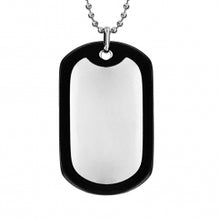 Charger l&#39;image dans la galerie, COLLIER ACIER CHAINE BOULE PLAQUE GI    138856
