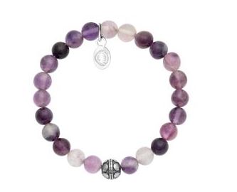 BRACELET Femme EN PIERRE NATURELLE FLUORITE EXTENSIBLE