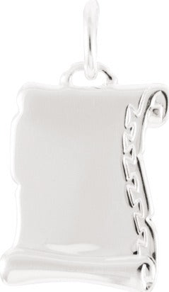 PENDENTIF ARGENT RHODIE PARCHEMIN 336082
