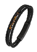 Charger l&#39;image dans la galerie, BRACELET HOMME ALL BLACKS MULTI RANGS 682152
