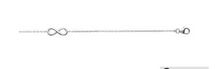 Charger l&#39;image dans la galerie, BRACELET Femme  ARGENT RHODIE MOTIF INFINI 72129318
