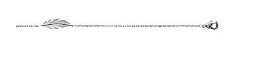 BRACELET Dame plume argent