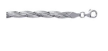 BRACELET FEMME TRESSE ARGENT RHODIE 79009818