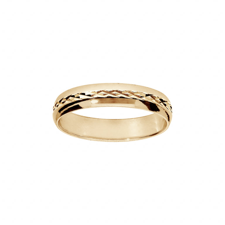 ALLIANCE DIAMANTEE 4 MM VERMEIL V863324