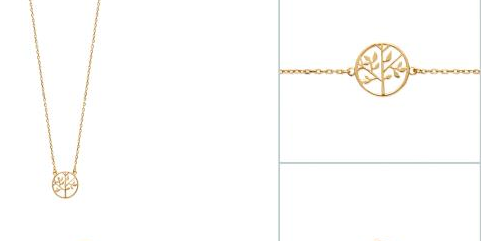 COLLIER PLAQUE OR ARBRE DE VIE 92126545