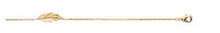 Charger l&#39;image dans la galerie, BRACELET PLAQUE OR MOTIF PLUME
