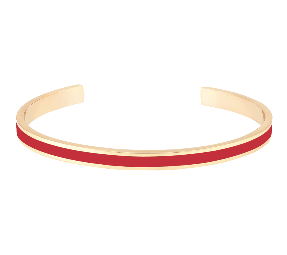 Jonc ouvert Bangle Up Rouge Salsa