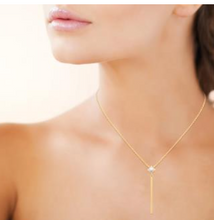 Charger l&#39;image dans la galerie, COLLIER PLAQUE OR EN Y PERLE 97386545
